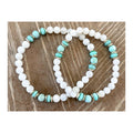 Moonstone + Larimar Bracelet, Moonstone Bracelet, Yoga Jewelry, Boho Jewelry, Womens Bracelet, Mothers Day Gift
