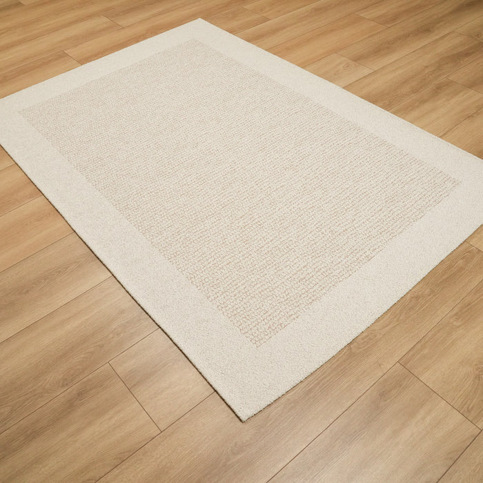Nevada Serisi Sade Desenli Krem Halı, 120x180 cm — Halıcızade
