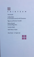 (*NEW ARRIVAL*) Chez Panisse. Thirteen