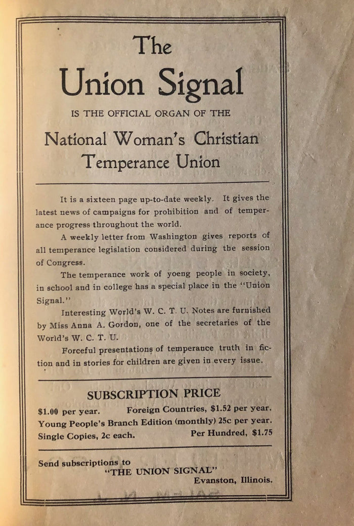 (New Jersey) Young Woman's Christian Temperance Union. Y's Cook-Book for Wise Cooks