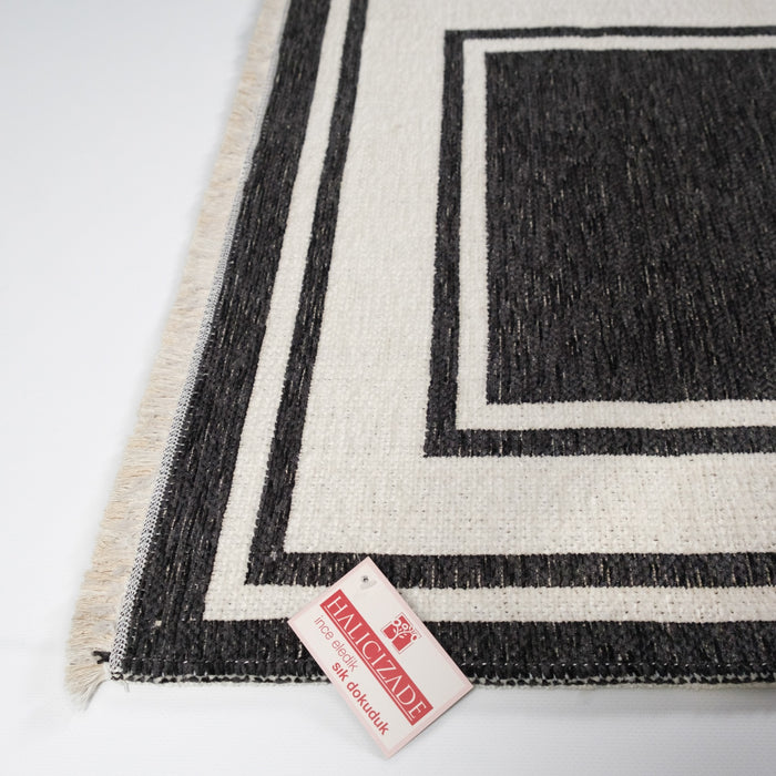 Noa Serisi Çerçeve Desenli Makine Dokuma Kilim