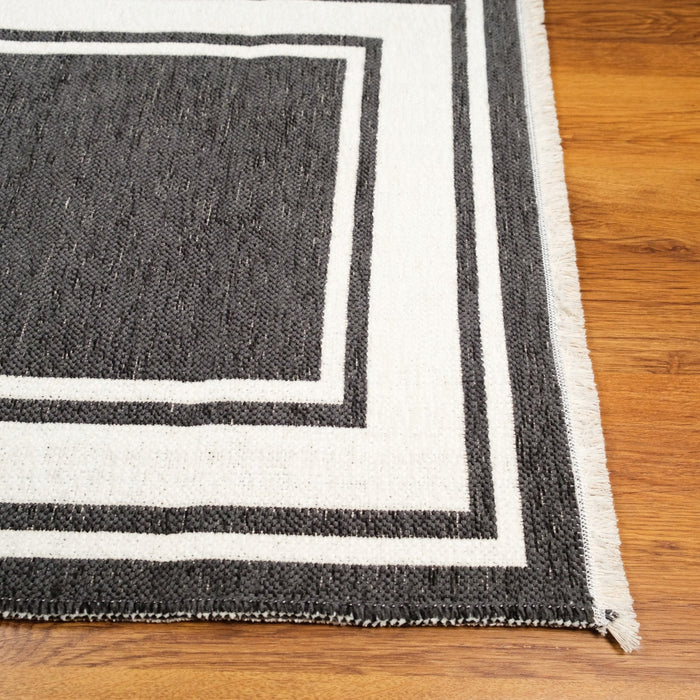 Noa Serisi Çerçeve Desenli Makine Dokuma Kilim