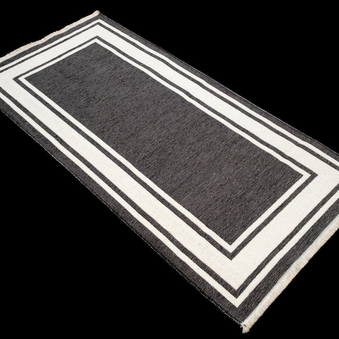 Noa Serisi Çerçeve Desenli Makine Dokuma Kilim