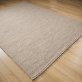 Örge Serisi El Dokuma Çizgi Desenli Vizon Halı, 80x150 – 200x300 cm — Halıcızade