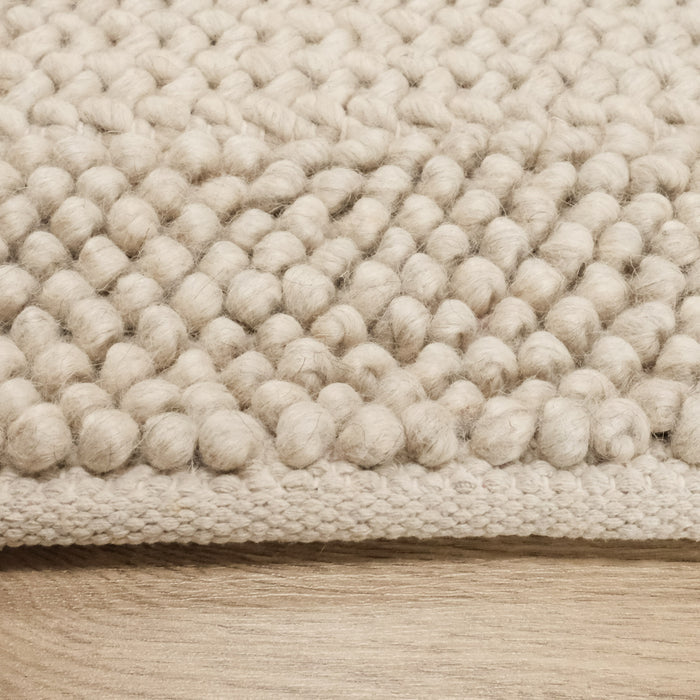 Örge Serisi El Dokuma Patchwork Desenli Krem Halı — salon halısı