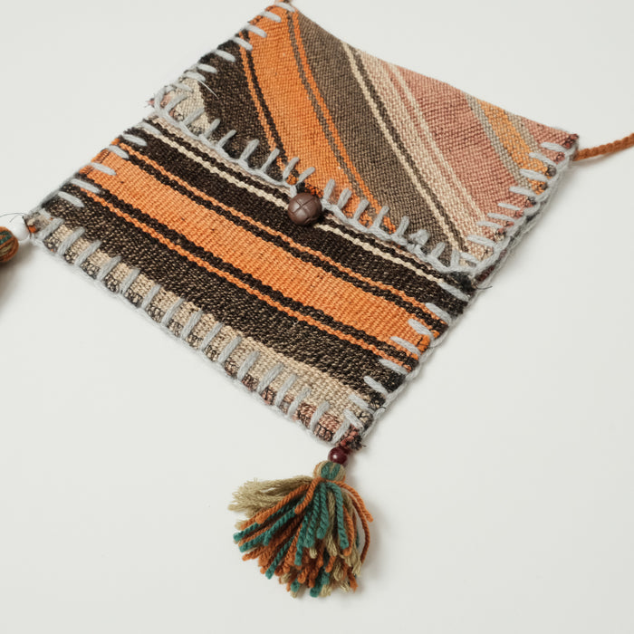 Otantik El Dokuma Anadolu Desenli Yün Kilim Çanta — el dokuma kilim