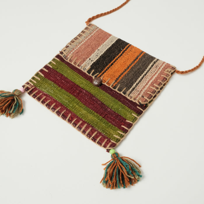 Otantik El Dokuma Kilim Çanta — 25x26 cm