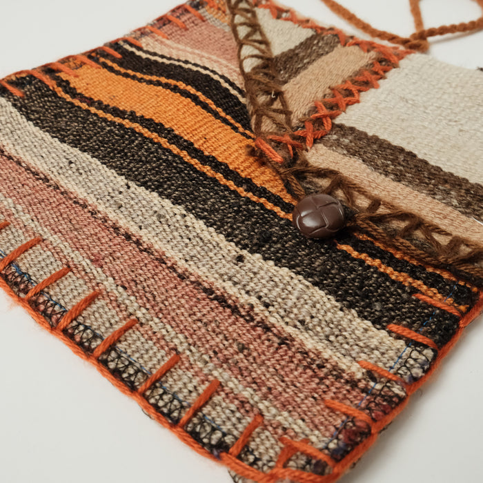 Otantik El Dokuma Yün Heybe Kilim Çanta