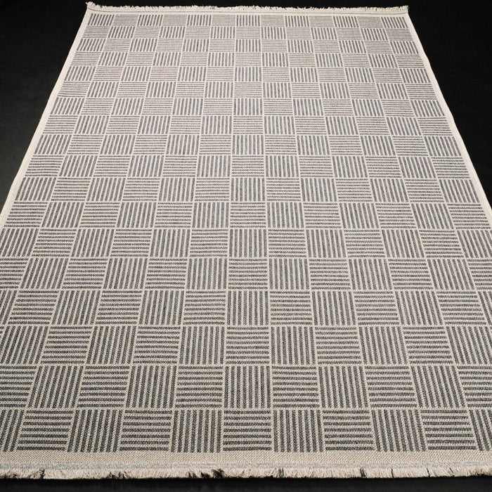 Panama Serisi Geometrik Desenli Makine Dokuma Kilim — 80x150, 120x180, 160x230 cm