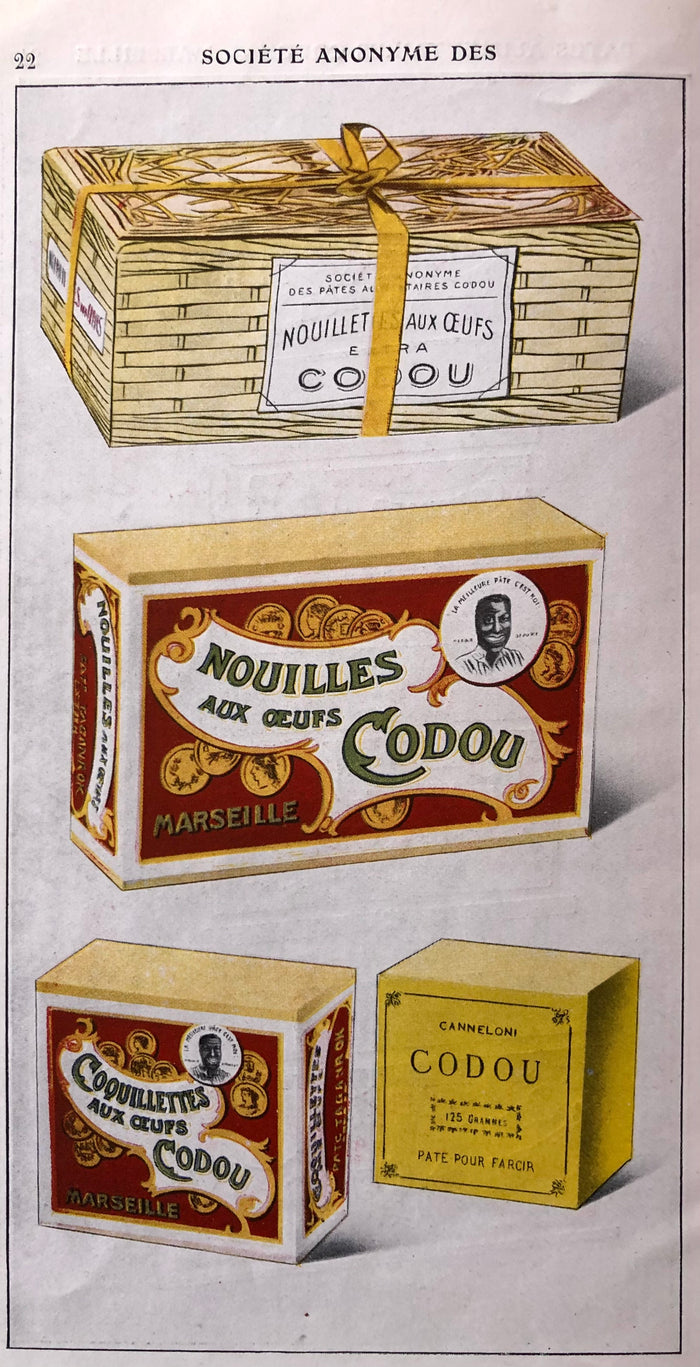 (Pasta) Codou. Societe Anonyme des Pates Alimentaires Codou.