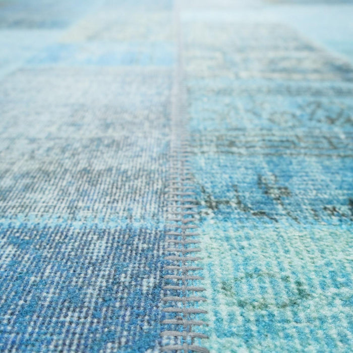 Patchwork Desenli Dijital Baskı Halı — akrilik