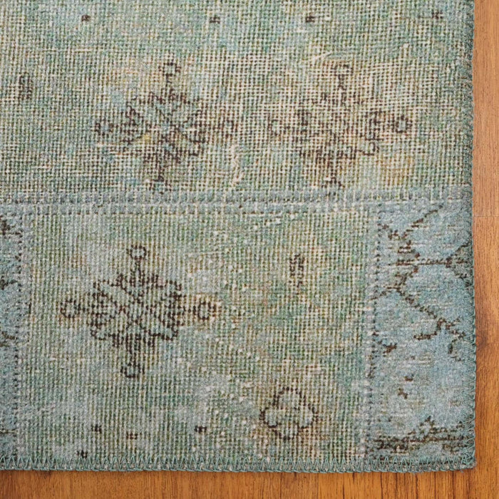 Patchwork Desenli Dijital Baskı Halı — etnik desenli