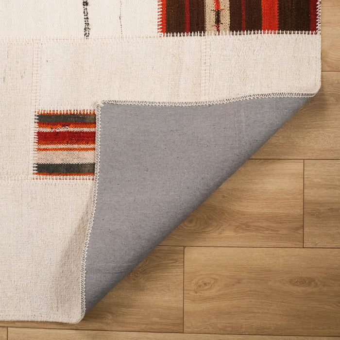 Patchwork Desenli El Dokuma Kendir Halı