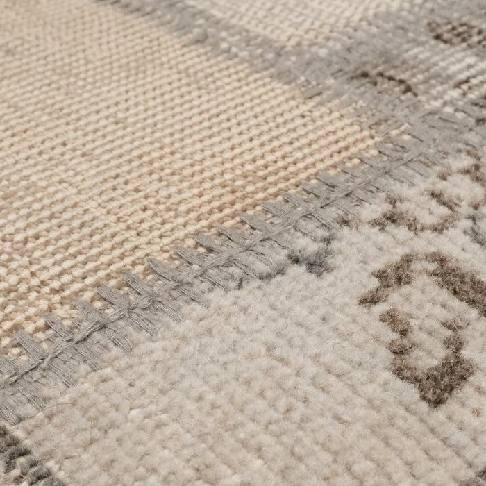 Patchwork Desenli El Dokuma Kırkyama Puf — balkon halısı