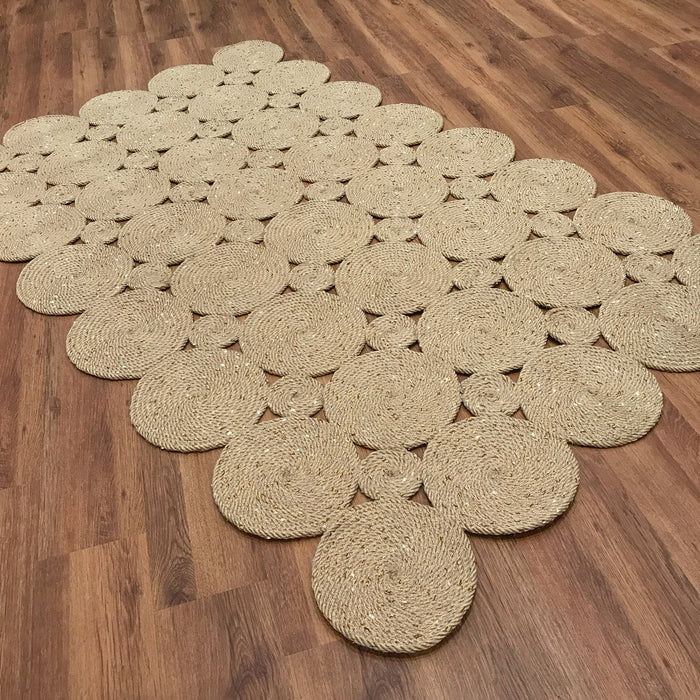 Patna Serisi Geometrik Desenli Makine Dokuma Halı, krem, 90x150 – 150x240 cm — Halıcızade