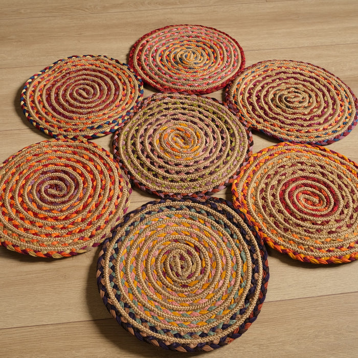 Patna Serisi Geometrik Desenli Makine Dokuma Halı, rengarenk, 90x90 – 150x150 cm — Halıcızade
