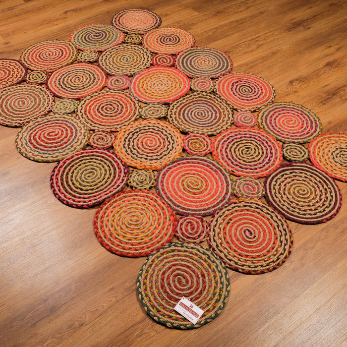 Patna Serisi Geometrik Desenli Makine Dokuma Halı, rengarenk, 90x90 – 170x240 cm — Halıcızade