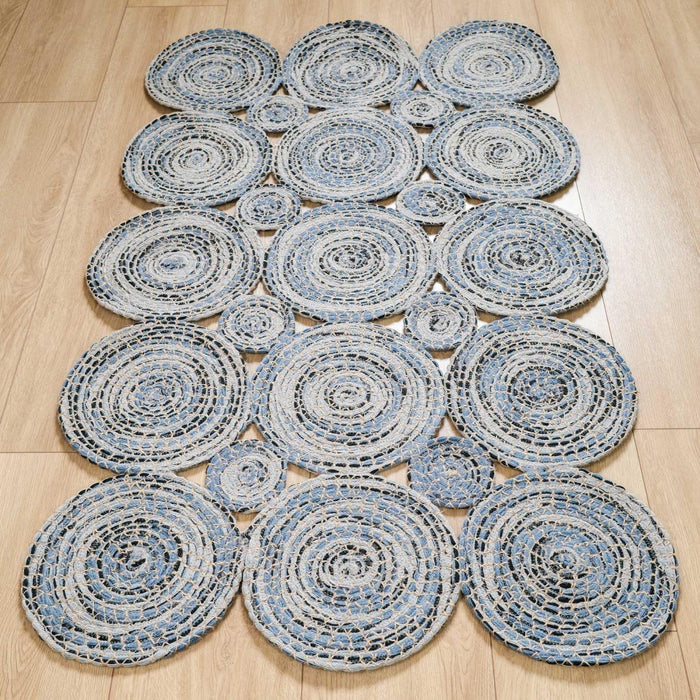 Patna Serisi Geometrik Desenli Makine Dokuma Halı — 90x150 cm