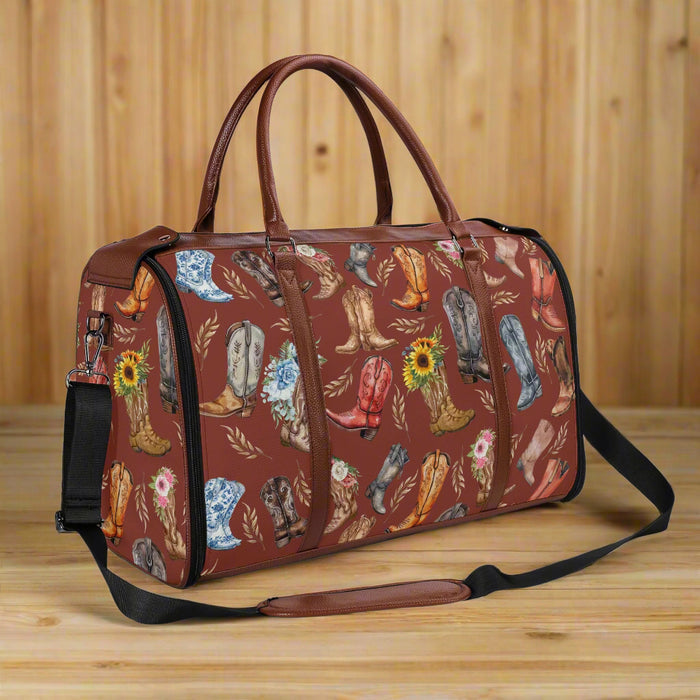 Personalized "Beautiful Boots" Travel Bag - Cozy Corner