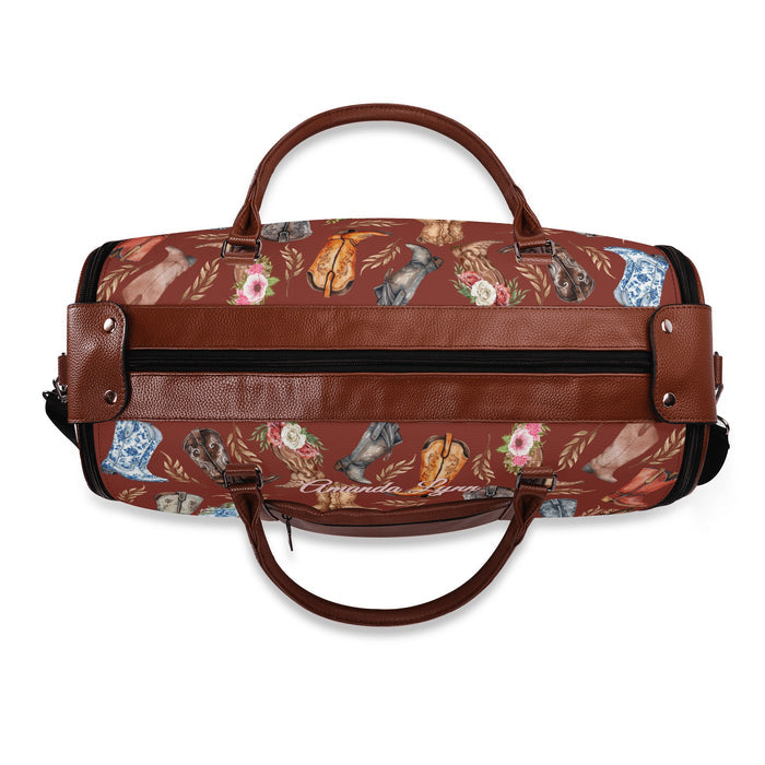 Personalized "Beautiful Boots" Travel Bag - Cozy Corner