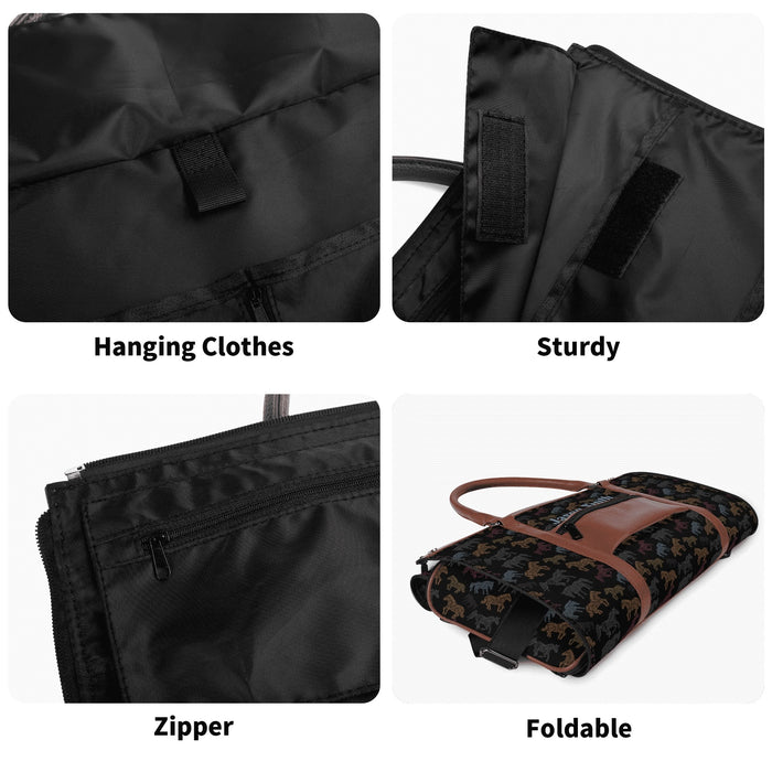 Personalized Multicolor Leather Travel Bag - Cozy Corner