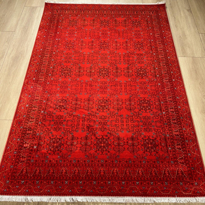 Pietra Serisi Afgan Desenli Makine Dokuma Halı — 120x180, 160x230, 200x290 cm