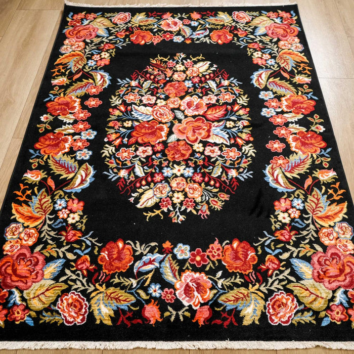 Pietra Serisi Karabağ Desenli Makine Dokuma Halı — 120x180 cm