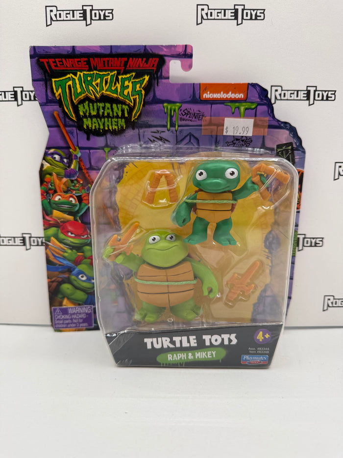 Playmates Nickelodeon Teenage Mutant Ninja Turtles (TMNT): Mutant Mayhem Turtle Tots Raph & Mikey