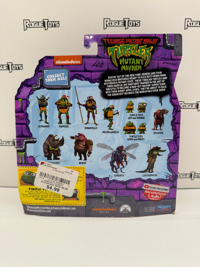 Playmates Nickelodeon Teenage Mutant Ninja Turtles (TMNT): Mutant Mayhem Turtle Tots Raph & Mikey