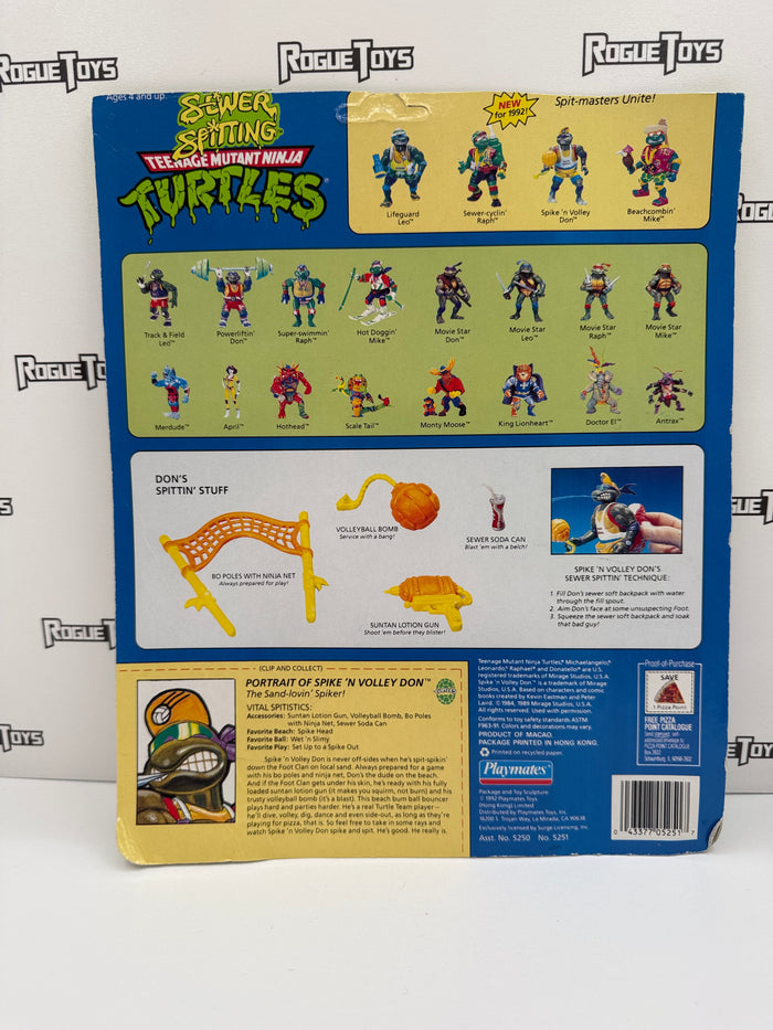 Playmates Teenage Mutant Ninja Turtles (TMNT) Spike ‘N Volly Don