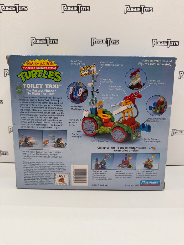 Playmates Wacky Action Teenage Mutant Ninja Turtles (TMNT) Toilet Taxi