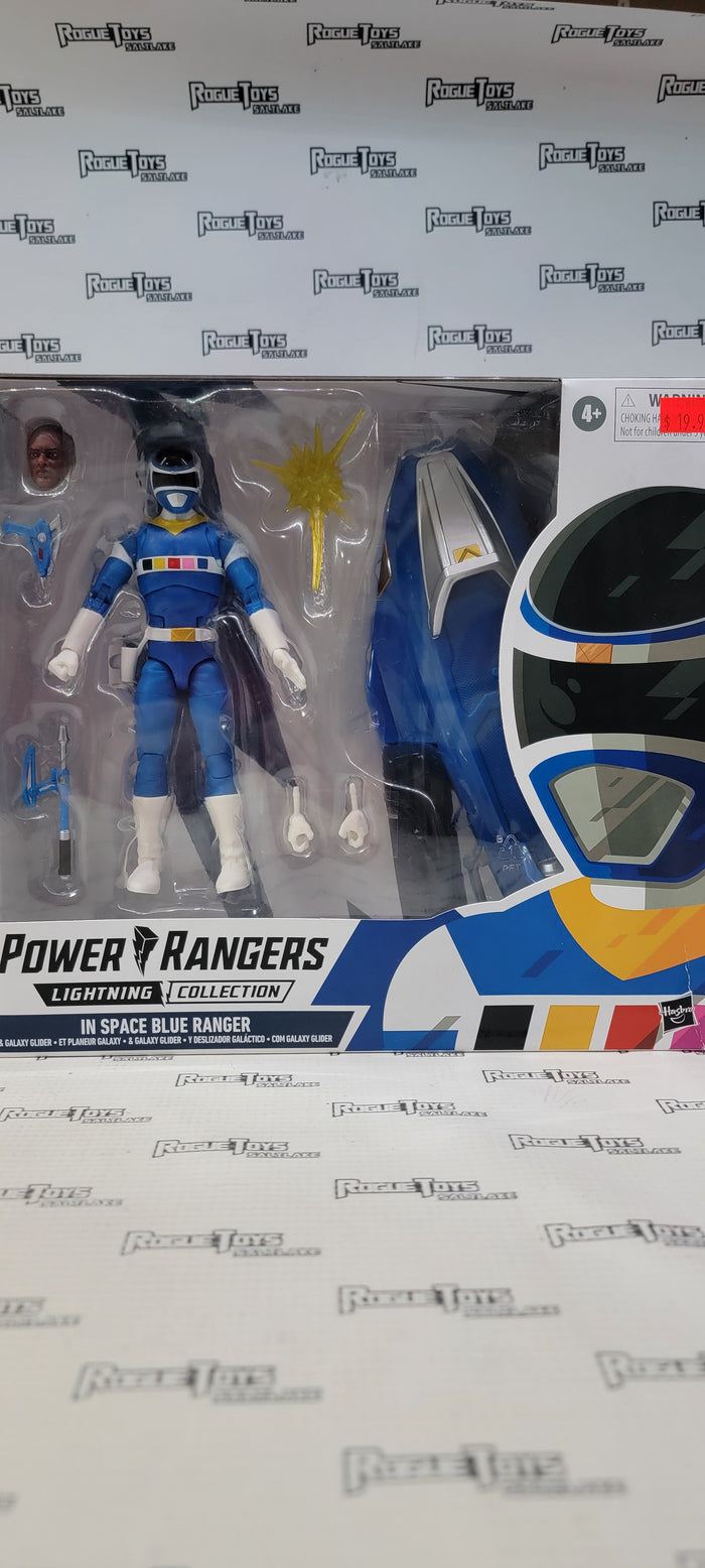 Power Rangers Lightning Collection Blue Space Ranger with Galaxy Glider