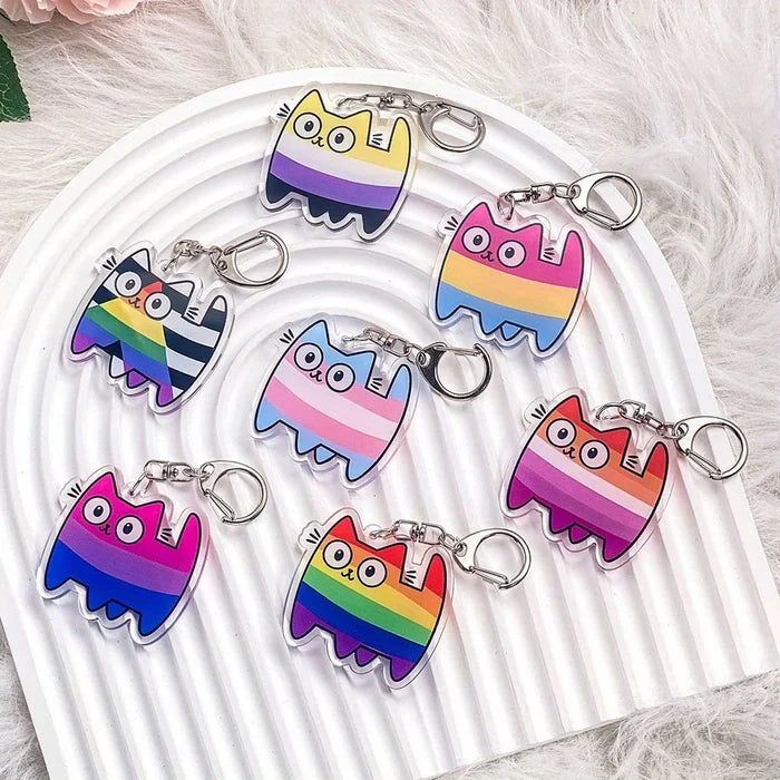 Pride Cat Keychain Collection