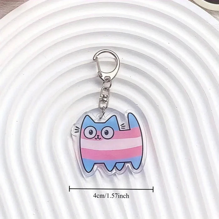 Pride Cat Keychain Collection