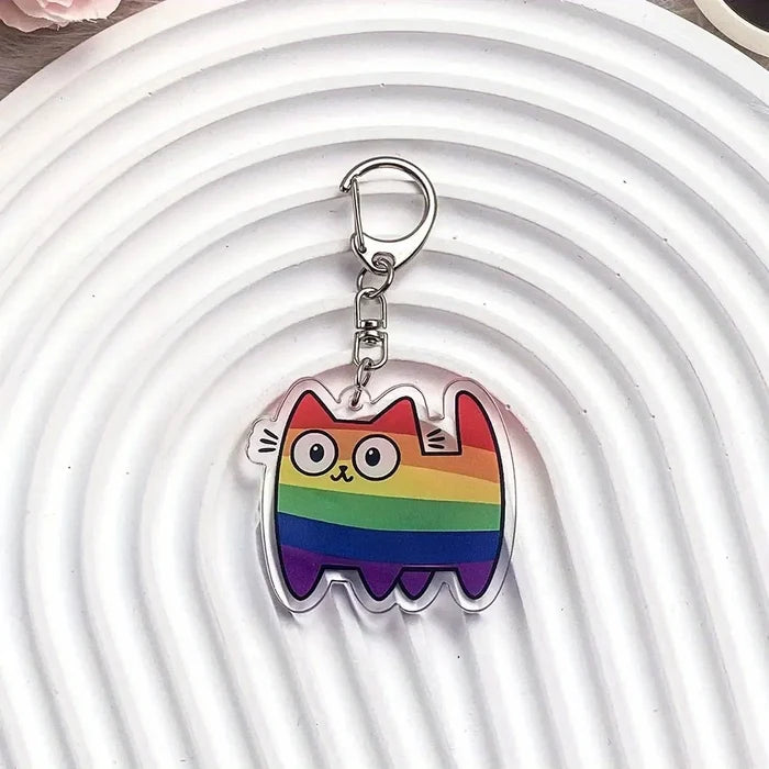 Pride Cat Keychain Collection