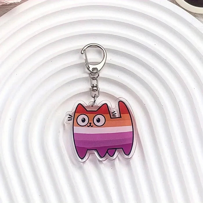 Pride Cat Keychain Collection