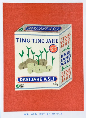 Risograph Print: Ting Ting Jahe - Box of Ginger Candy