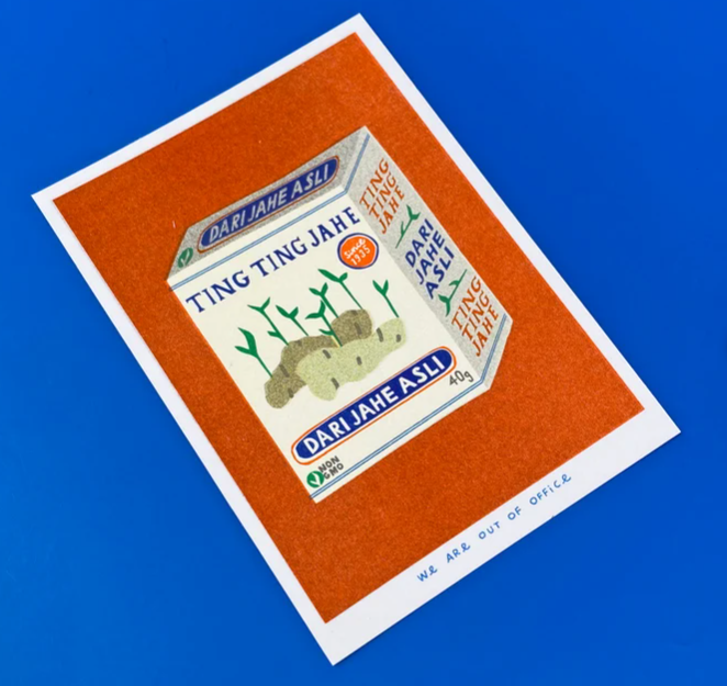 Risograph Print: Ting Ting Jahe - Box of Ginger Candy
