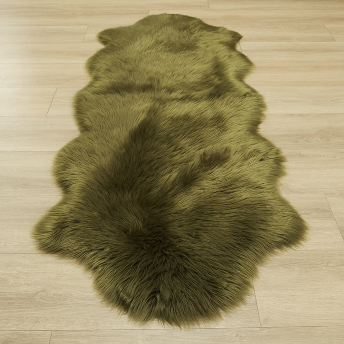 Sade Desenli Makine Dokuma Halı — 75x200 cm