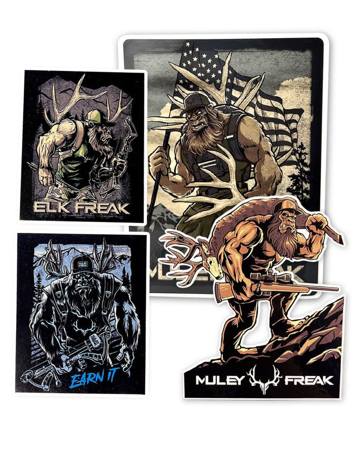 Sasquatch Sticker Bundle - Muley Freak