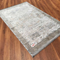 Sateen Serisi Çerçeve Desenli Makine Dokuma Halı, gri, 80x150 – 200x290 cm — Halıcızade