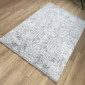 Sateen Serisi Soyut Desenli Makine Dokuma Halı, gri, 120x180 cm — Halıcızade