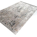 Sateen Serisi Soyut Desenli Makine Dokuma Halı, gri, 120x180 cm — Halıcızade