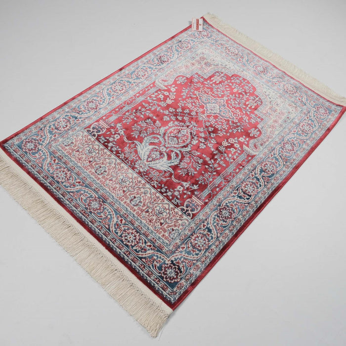 Seccade Desenli Makine Dokuma Halı, kırmızı, 80x120 cm — Halıcızade