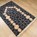 Seccade Desenli Makine Dokuma Halı, lacivert, 80x130 cm — Halıcızade