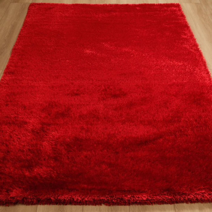 Shaggy Serisi Sade Desenli El Dokuma Halı — 170x240 cm