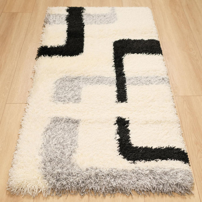 Shaggy Serisi Sade Desenli Makine Dokuma Halı — 80x150, 130x190 cm