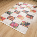 Siesta Neo Serisi Patchwork Desenli Dijital Baskı Halı, rengarenk, 120x180 cm — Halıcızade