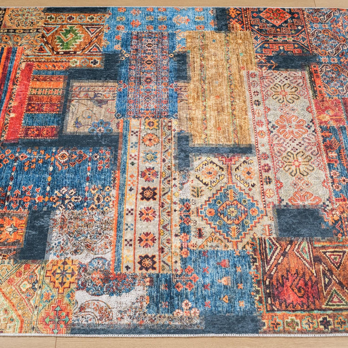 Siesta Neo Serisi Patchwork Desenli Dijital Baskı Halı — makine dokuma