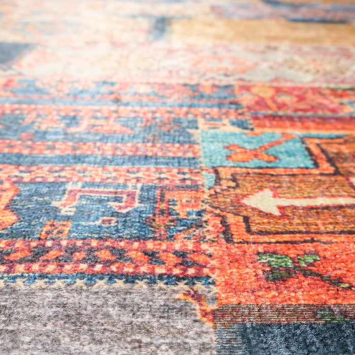 Siesta Neo Serisi Patchwork Desenli Dijital Baskı Halı — akrilik